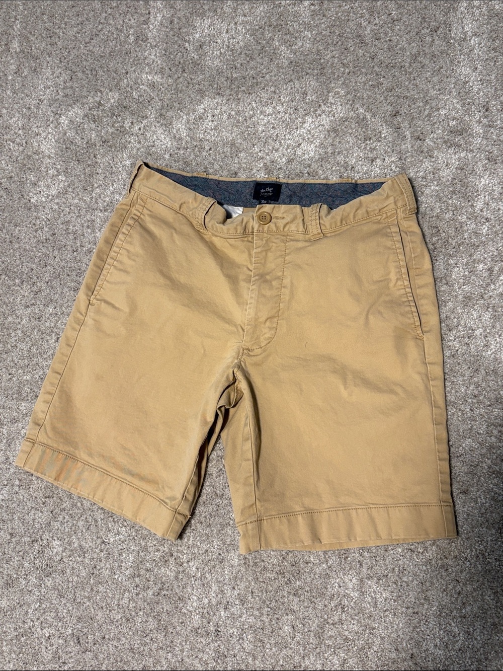 Jcrew Comfort Stretch Tan Flat Front Shorts